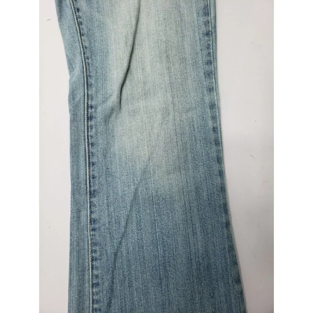 American Eagle Womens Medium Wash Blue Stretch Slim Boot Jeans Size 6 Reg